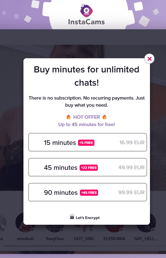 How Much InstaCams Costs